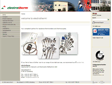 Tablet Screenshot of electrotherm.de